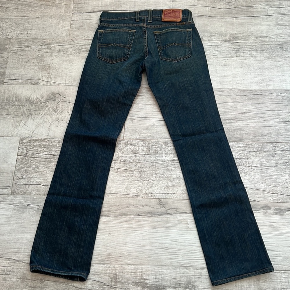 Lucky Brand Dungarees By Gene Montesano Sundown Straight Jeans Size 25 Reg - Picture 6 of 14